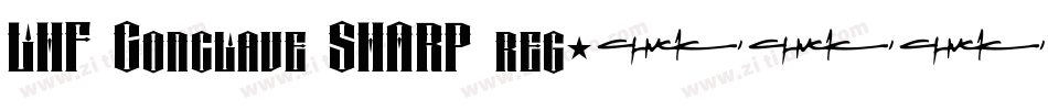 LHF Conclave SHARP reg字体转换